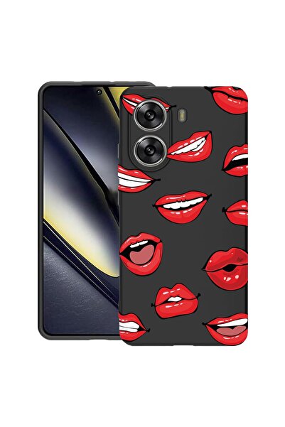 bestcase Θήκη για Poco X7 Pro 5G, Σχέδιο χειλιών - Φιλί, Λεπτή σιλικόνη 0.8MM...