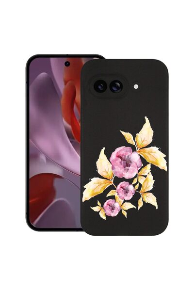 bestcase Тънък силиконов калъф за Google Pixel 9a, Пастелни цветя, 1926335 B ...