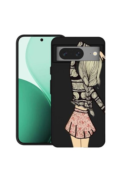 bestcase Ултра тънък TPU калъф, съвместим с Google Pixel 8, с дизайн  "Другар...