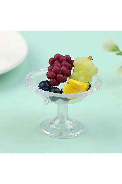 Choice one size 1Set 1:12 Dollhouse Miniature Dessert Pan Cake Stand Fruit Tr...