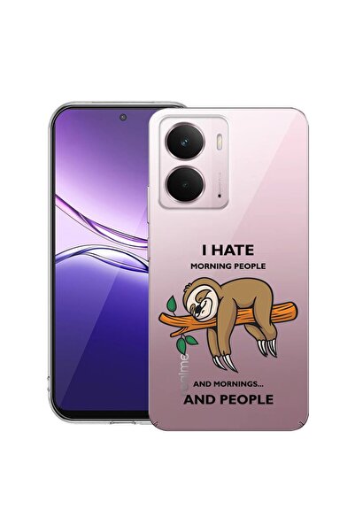 bestcase ¬Æ Husa pentru Realme P3 cu Design I Hate Morning, Clear Slim Silico...
