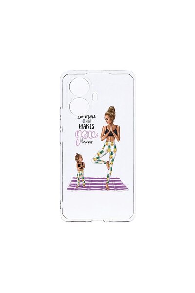 bestcase Прозрачен силиконов калъф 2ММ, съвместим с Realme 10 Pro Plus, Girl ...