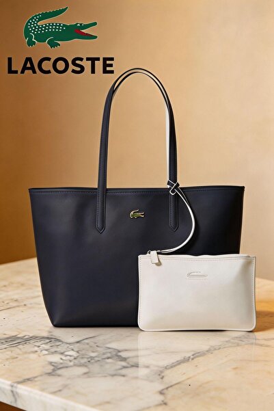 Lacoste Kids حقيبة يد كبيرة الحجم ذات وجهين مزدوج ، متعددة الاستخدامات، حقيبة...