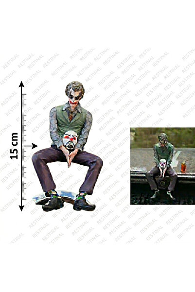 restinal Oturan Joker Figürü Dekoratif Aksesuar arma Araba, Ofis Masası ve Od...
