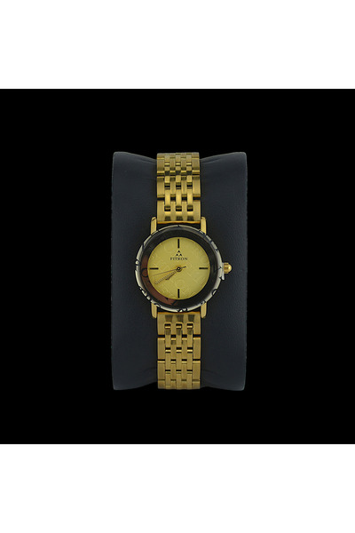 FITRON ROUND 6082 L GOLD DIAL - WOMEN'S QUARTZ