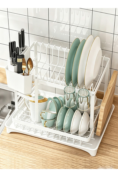 cozynestneedle Dish Drying Rack Multifunctional Dish Rack Rustproof Kitchen D...
