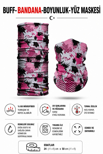 HopeWay Home Buff Bandana Guler pentru gât Mască de față pentru motocicliști ...