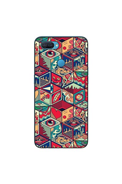 OEM Case compatible with Oppo A12 Silicone Gel Tpu Pattern Pop Art Geometric