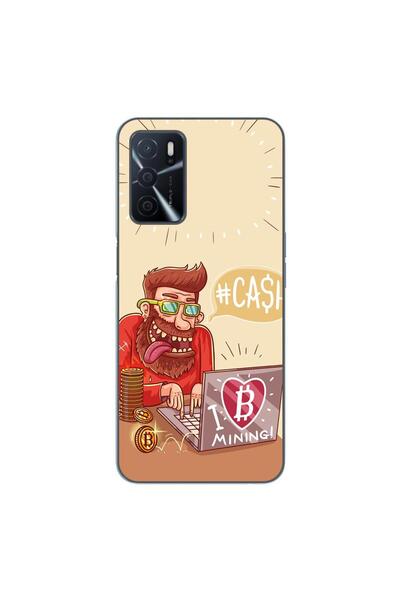 OEM Husa compatibila cu Oppo A16 Silicon Gel Tpu Model BTC Mining