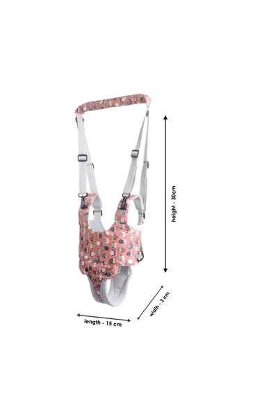 Sybil's Baby Walker Harness, Adjustable Toddler Walking Assist Belt, Polyester Child Walking Trainer Tool For Learning To Walk - Printed Design