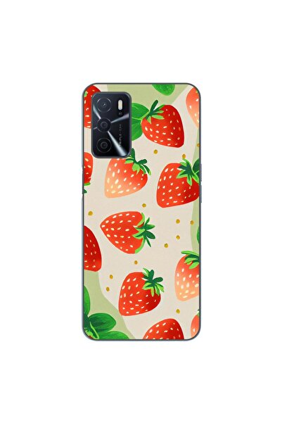 OEM Husa compatibila cu Oppo A16 Silicon Gel Tpu Model Capsuni Pattern