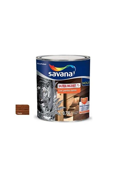 Savana Lac pentru lemn, ultra-rezistent, 0.75L, Savana, TEAK / EXT10083