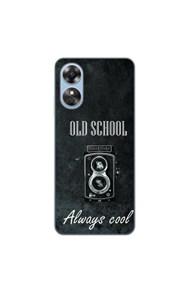 OEM Husa compatibila cu Oppo A17 Silicon Gel Tpu Model Retro Camera