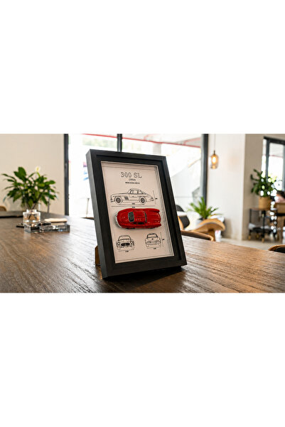 OZZO Mercedes-Benz 300 SL Blueprint Frame Art