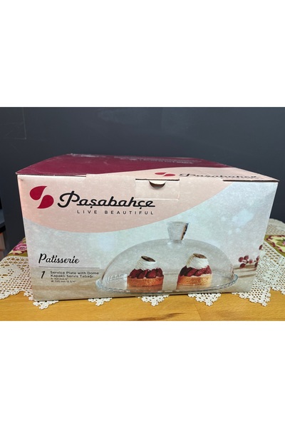 Paşabahçe طبق تقديم بغطاء 33 سم