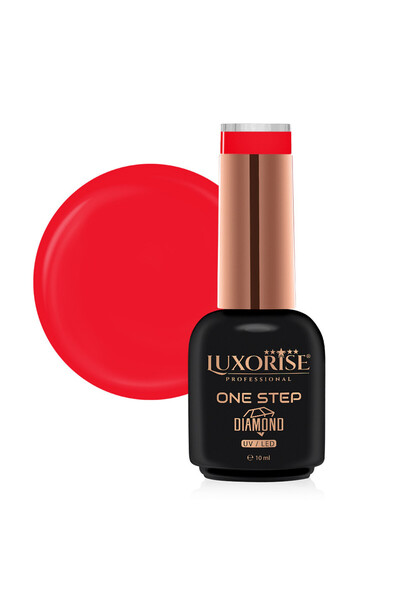 LUXORISE Semi-permanent Nail Polish One Step Diamond - Ravishing Red 10ml
