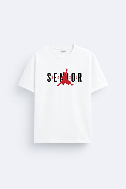 cesita 2026 Graduated Senior Printed Cotton Fabric Graduation White T-Shirt T...