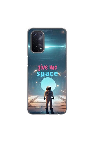 OEM Case compatible with Oppo A54 5G, A74 5G Silicon Gel Tpu Model Give Me Space
