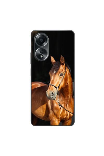 OEM Husa compatibila cu Oppo A58 4G Silicon Gel Tpu Model Cal pe Fundal Negru