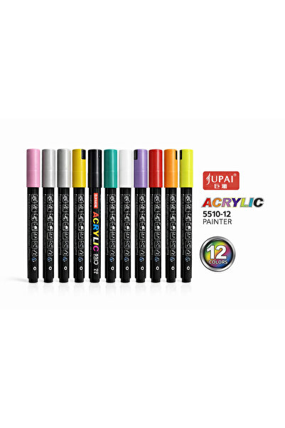 hey Premium Multicolor Acrylic Markers Set, Water-Based, Quick Drying, For Pa...
