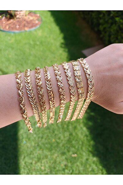 POKAK CM JEWELRY 14K Altın Kaplama Renk Kuyumcu İşçiliği Vip Bileklik - 1 ADET -