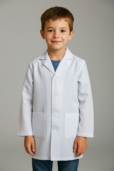 Peach Children’s Lab Coat for Science Experiments,art and craft – Realistic K...