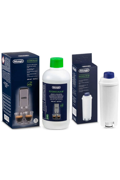 DELONGHİ Kahve Makinesi Bakım Kiti Su Filtresi + 500ml Kireç Çözücü Solüsyon