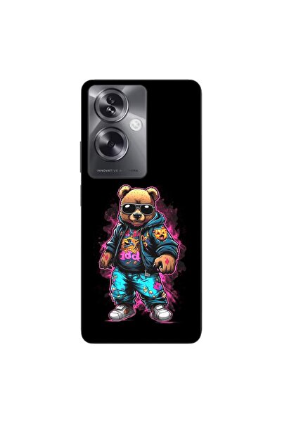 OEM Θήκη συμβατή με Oppo A79 5G Σιλικόνης Gel TPU με σχέδιο Αρκούδας, Μαύρο Cool