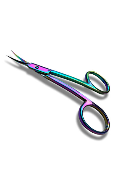Mermayda Ergonomic Curved Cuticle Scissors, Mermayda, Andreea Rainbow Model