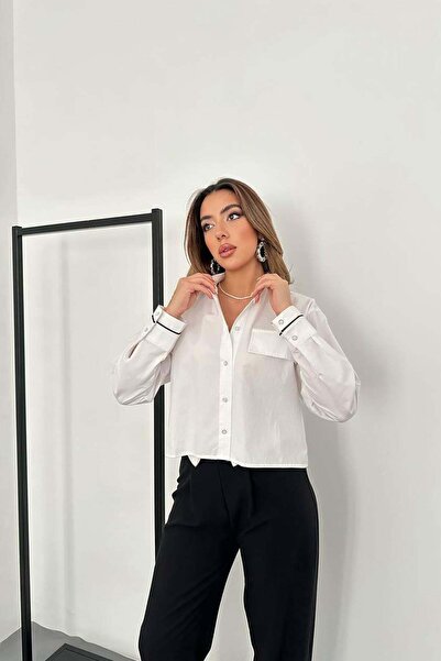 Maxi modena White Piping Shirt