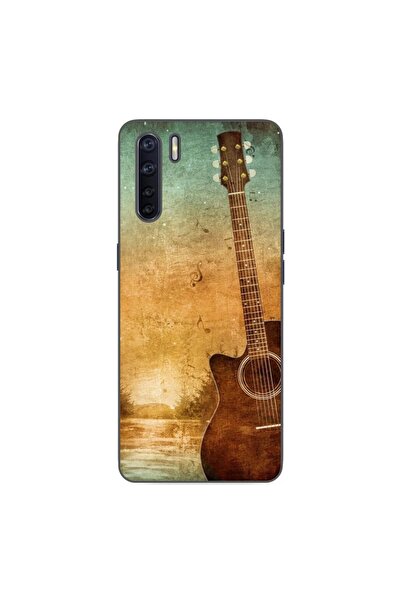 OEM Калъф за Oppo A91 от силиконов гел TPU с винтидж китарен десен