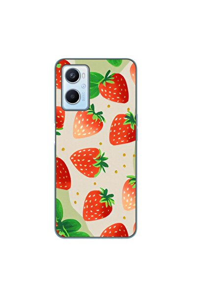 OEM Husa compatibila cu Oppo A96 4G Silicon Gel Tpu Model Capsuni Pattern
