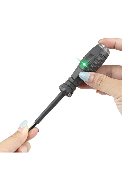 DUHALINE LED Göstergeli Elektrik Test Kalemi Voltaj Kontrol Kalemi Priz ve Kablo Test Cihazı