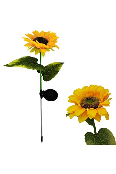 BaoBao Set de 2 Flori Solare Decorative de Grădină, Floarea-soarelui, Plastic...