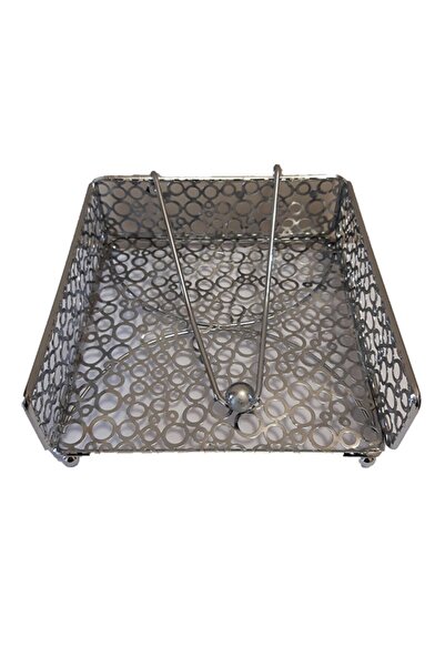 OEM Karvounis Χαρτοπετσετοθήκη Inox 17,5x17,5cm J-02220