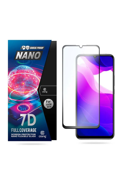 Crong Sticlă flexibilă nano 7D - Folie hibridă 9H pentru ecranul Xiaomi Mi 10...