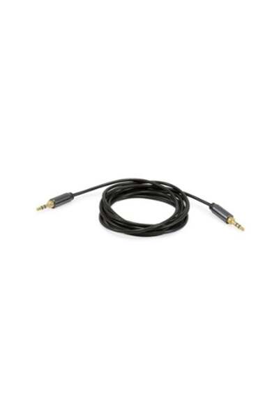 EQUIP Cablu audio 3.5mm->3.5mm, metalic, cu conectori stereo. 2,50m negru sac...