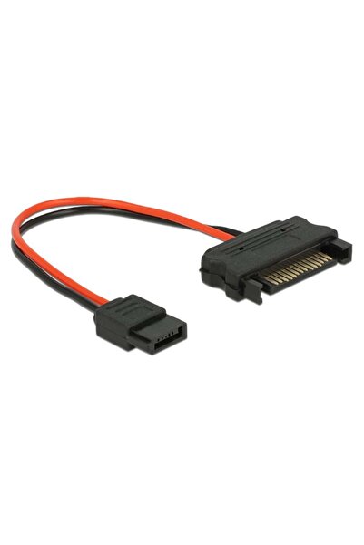 DELOCK Cablu SATA subțire 6 pini -> SATA 15 pini 0.10m