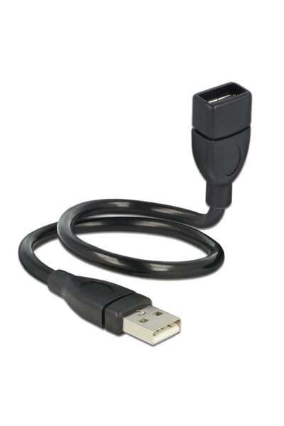 DELOCK USB Verl.A -> A St/Bu 0.35m ShapeCable sw
