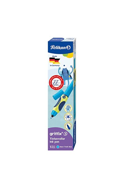 Pelikan griffix Pix colorant pentru dreptaci Neon FreshBlue Cutie pliabilă