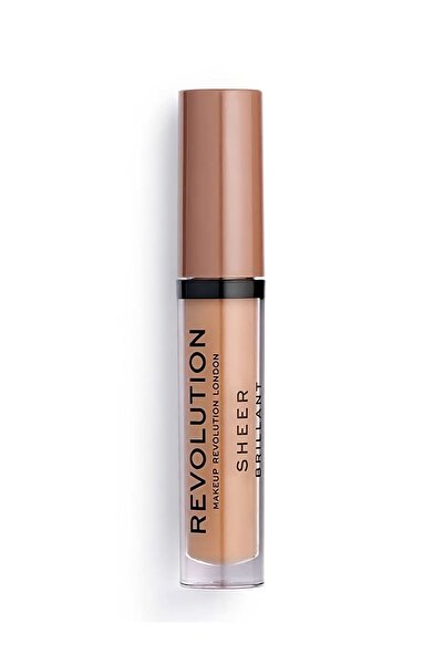 Makeup Revolution London Sheer Brillant, Vegan, Lip Gloss, 119, Hustle, 3.5 ml