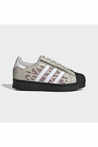 adidas حذاء رياضي للأطفال من سوبر ستار ليد لايتس سي إف إي إل سي KJ2230