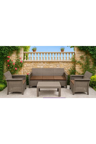 Generic Plastic Outdoor Seating 5 Person Modern