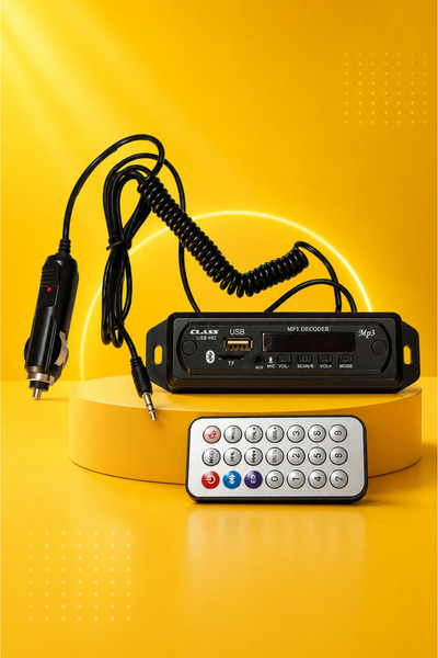 Derwell Bluetooth USB AUX MP3 Decoder Araç Ses Sistemi Modülü TF Kart Destekl...