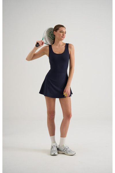 lismina Askılı Tenis Tulumu ( Şort Etekli )