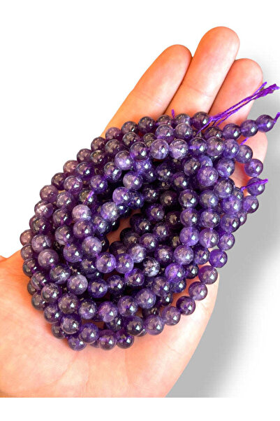 Bozhi Bead Set Amethyst Natural Stone 8mm - Natural Stone Beads Amethyst