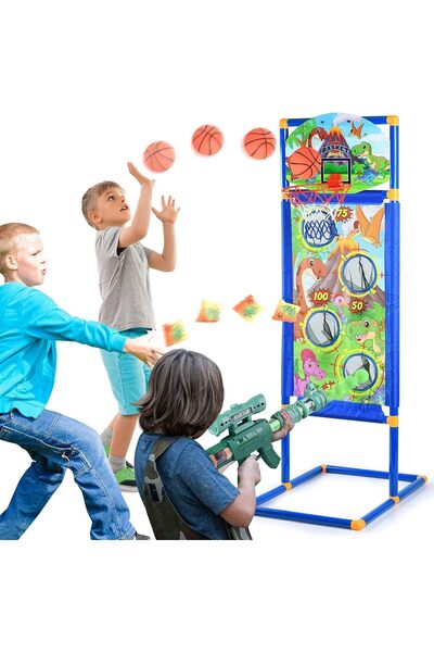 Beauenty Dinosaur Shooting Game for Boys and Girls, 2 Foam Blasters with Targ...