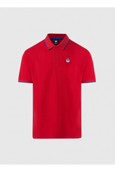 North Sails Kırmızı Erkek Regular Fit Logo Baskılı T-Shirt NS0000692452
