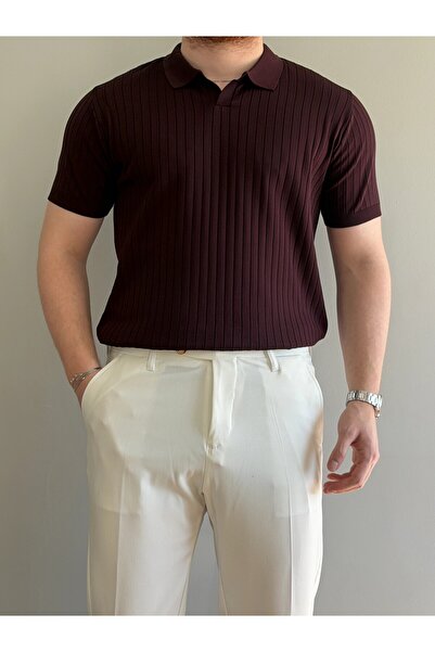HAVANNA Erkek Regular Fit Polo Yaka Fitilli Triko Tişört