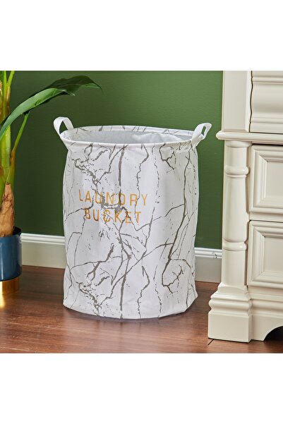 Primo Plus Large Foldable Laundry Hamper, Waterproof Marble Pattern Clothes S...